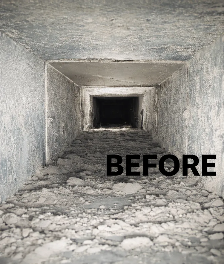 Before Air Duct Cleaning
